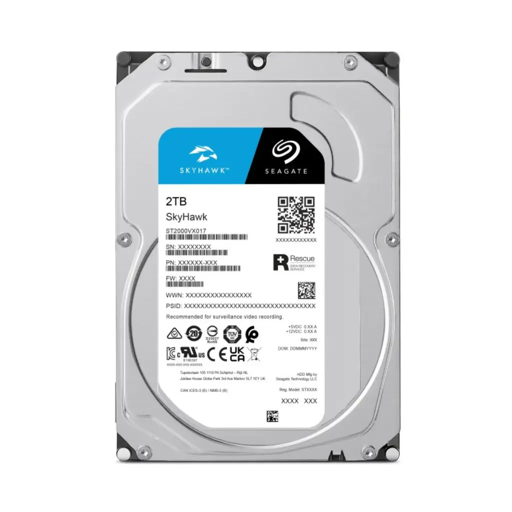 2TB SEAGATE SKYHAWK SURVEILLANCE HARD DRIVE