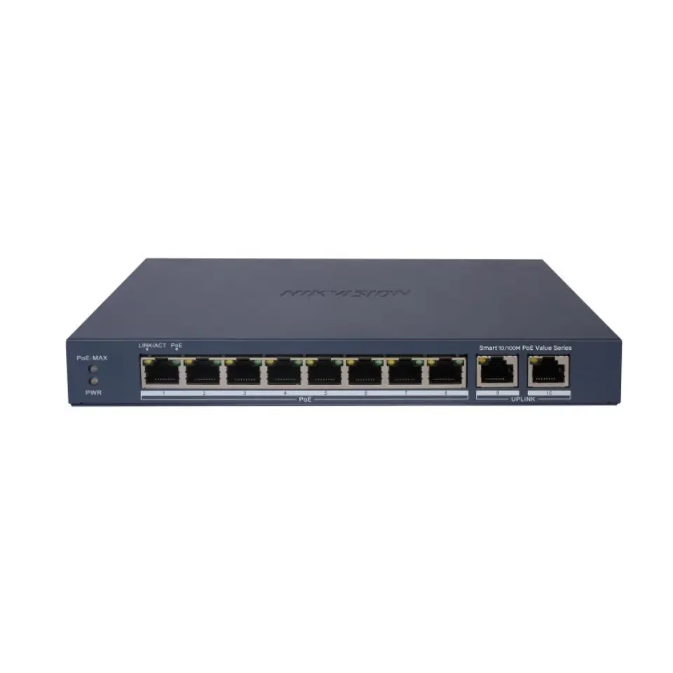 DS-3E1310P-EI/M 8 Port Fast Ethernet Smart POE Switch