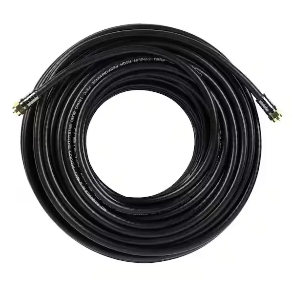 (RG 6 COAXIAL CABLE BLACK PVC (100 YARD