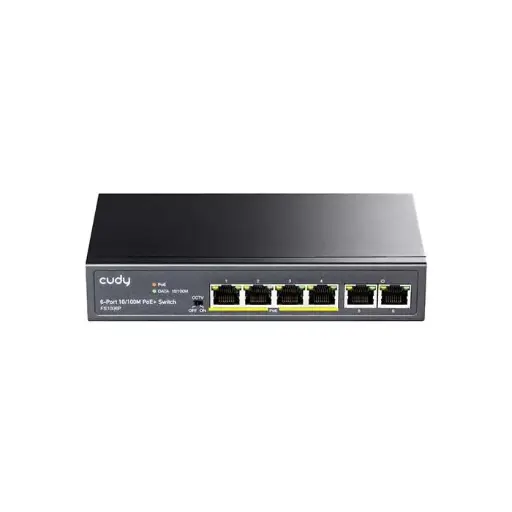 [22] FS-1006p 10/100mbps 6port + 2uplink poe switch