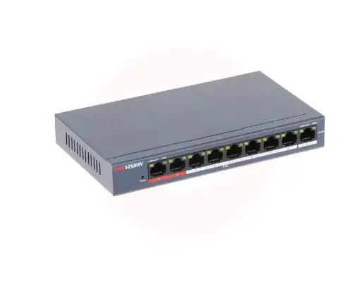 [40] DS-3E0109P-E 8 Port Fast Ethernet Unmanaged POE Switch
