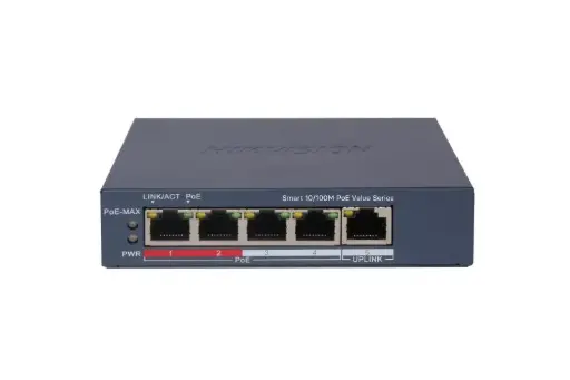 DS-3E1105P-EI/M 4 Port Fast Ethernet Smart POE Switch